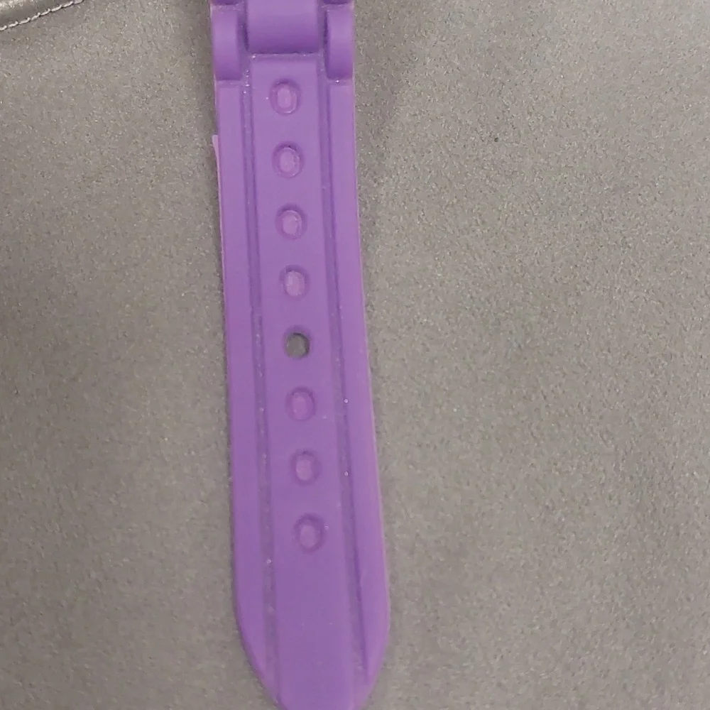 Paul Jardin Purple Stainless Steel Water Resistant Analog Silicone Watch